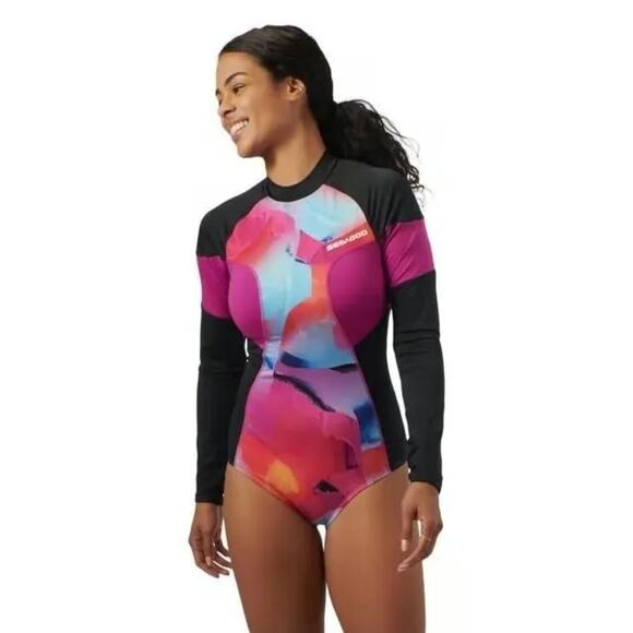 Sea Doo One Piece Rashguard Wetsuit Women's Small Swim Beach Surfing Water Ski - Picture 9 of 9